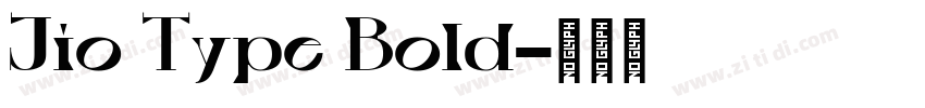 Jio Type Bold字体转换